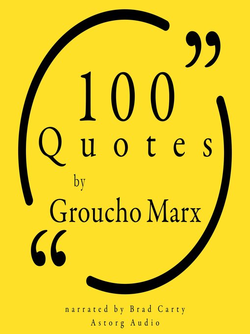 Title details for 100 Quotes by Groucho Marx by Groucho Marx - Available
